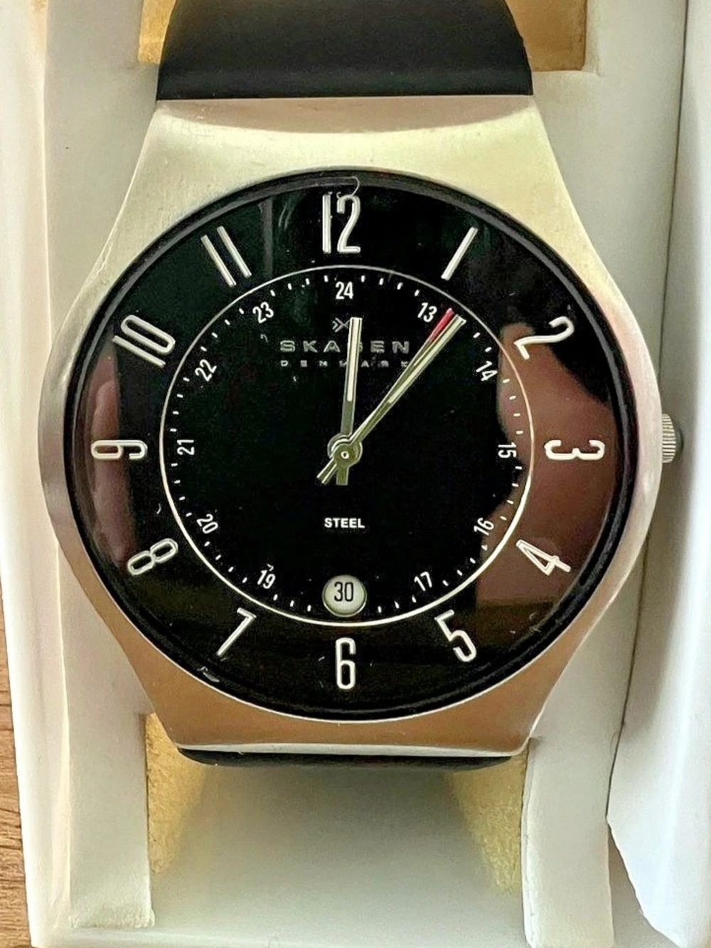 Skagen Black & Silver Watch